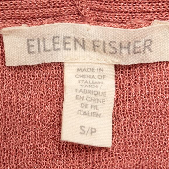 Eileen Fisher Lightweight Open Front Linen Blend Cardigan Size Small - Picture 6 of 9
